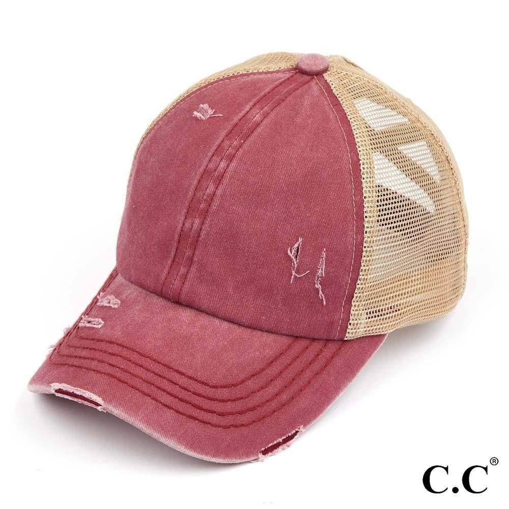 criss cross ponytail hats wholesale