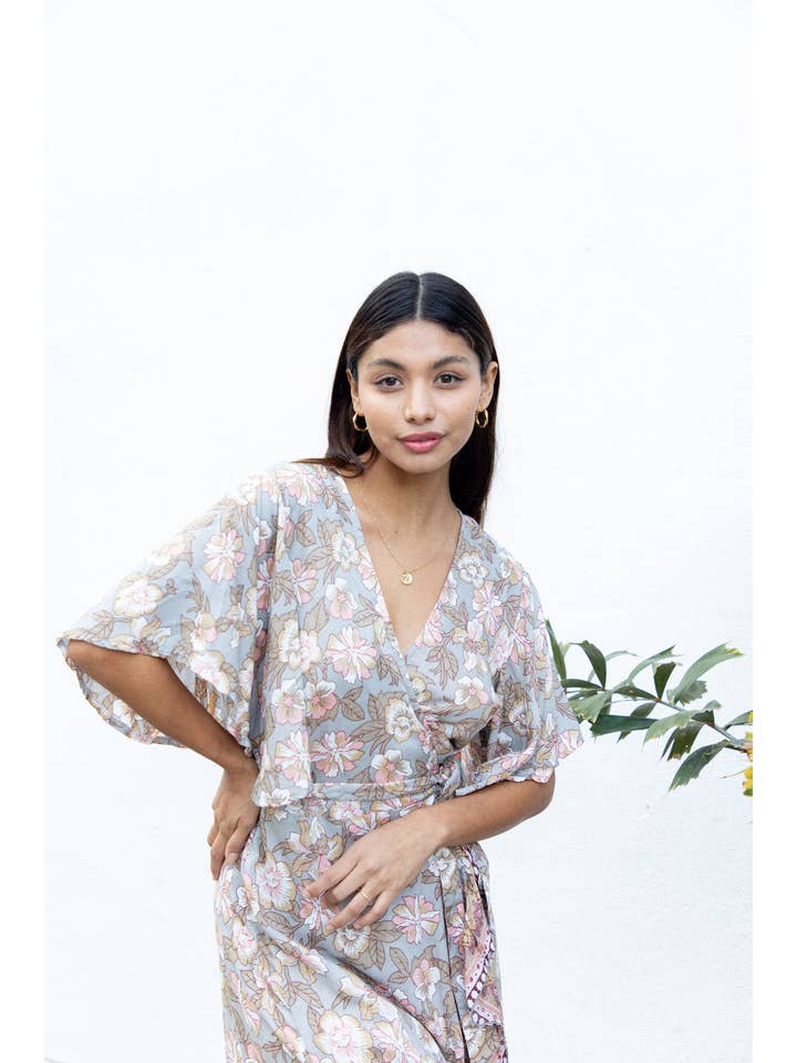 The Fox and The Mermaid - Wholesale Dress - Women's - Jodoh Wrap Dress (Fawn)