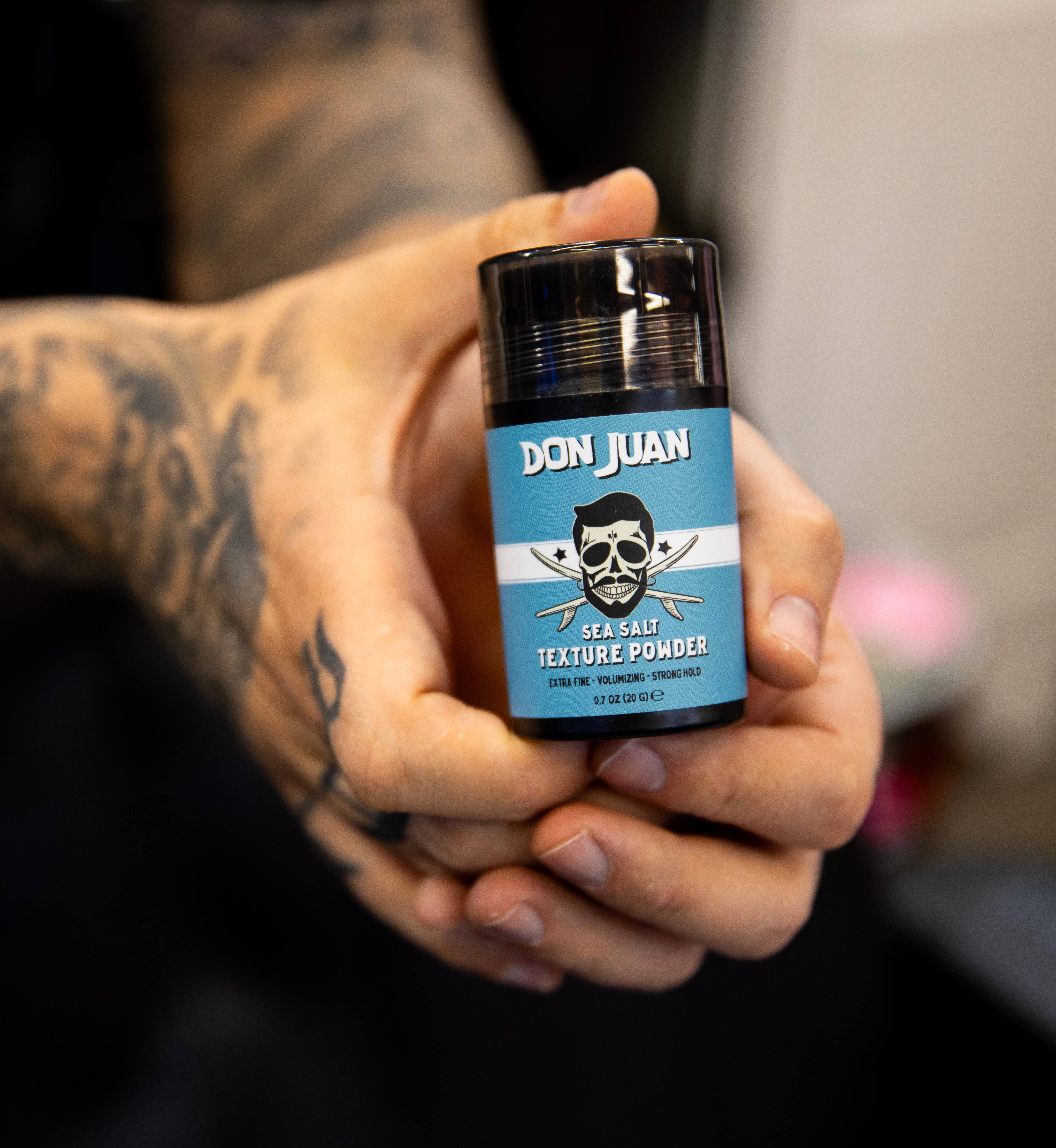Don Juan Pomade – wholesale Hair texture balm/paste/pomade – Don Juan Sea Salt Texture Powder3