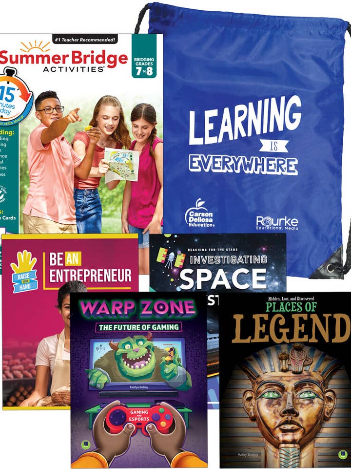 Summer Bridge Essentials Backpack 7-8 for wholesale by Carson Dellosa Education