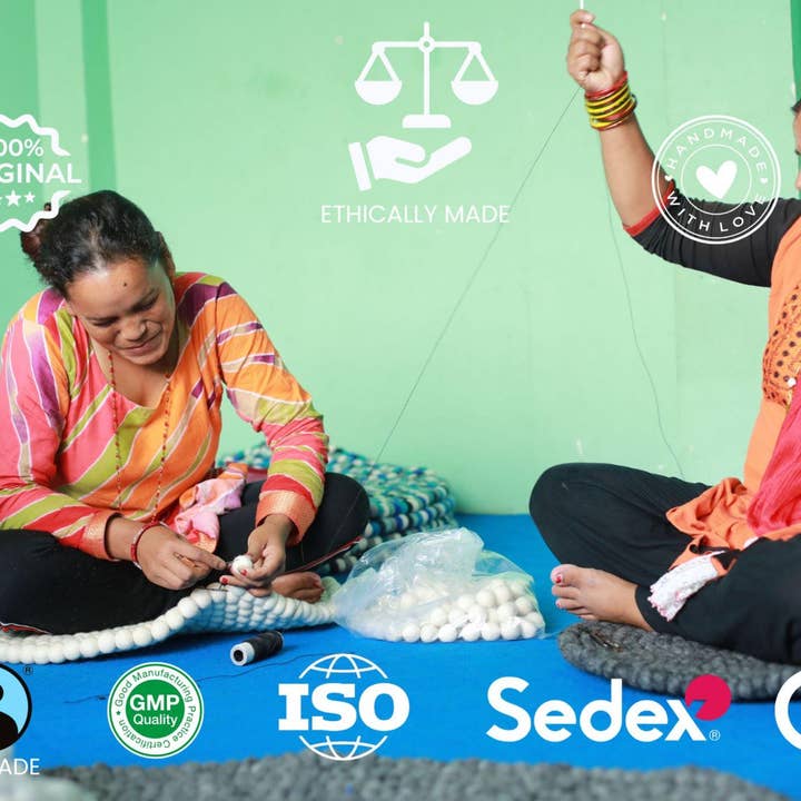 Woollyfelt - Wholesale Chair cushion - Floral Wool Felt Chair Pads: Soft, Durable & Reversible7