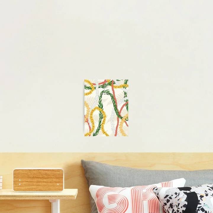 Iwalanis Creations - Wholesale Art Print - A Lei For Mama- White Edition Art Print1