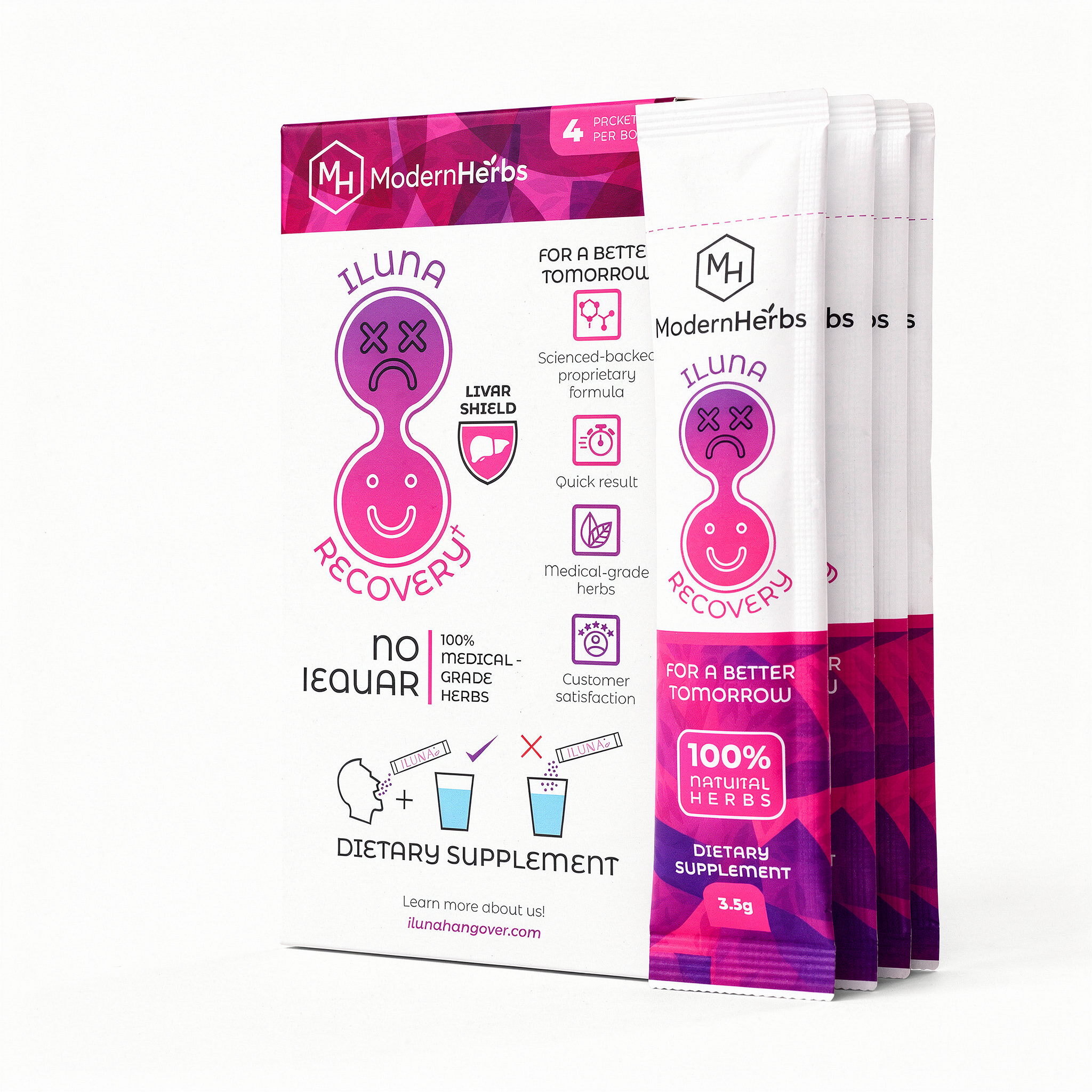 Modern Herbs - Wholesale Oral Supplement/Vitamin - Herb-based Hangover Prevention | Relief  ILUNA (qt 4)1