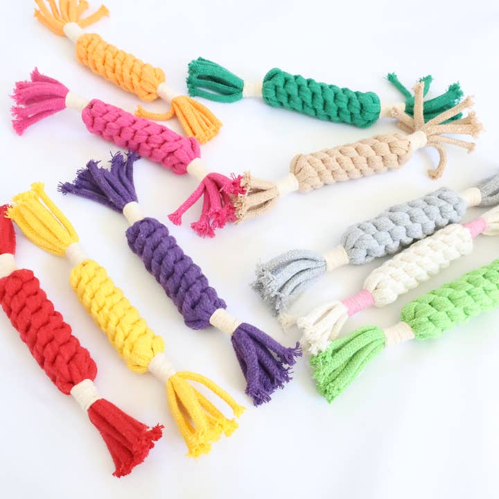 Monli Handcrafted Pet Toys – wholesale Repleksak - Hund – Handgjort hållbart makramé hundrep i 12 färger7