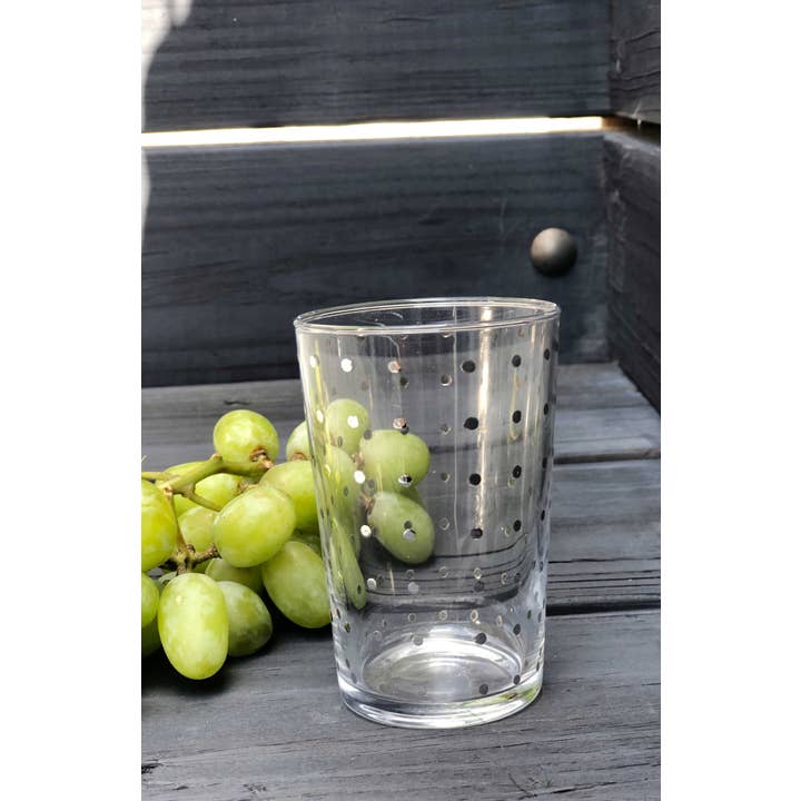 Scents and Feel - Wholesale Coffee/Tea Cup - Set of 6 Tea Glasses Polka Dots