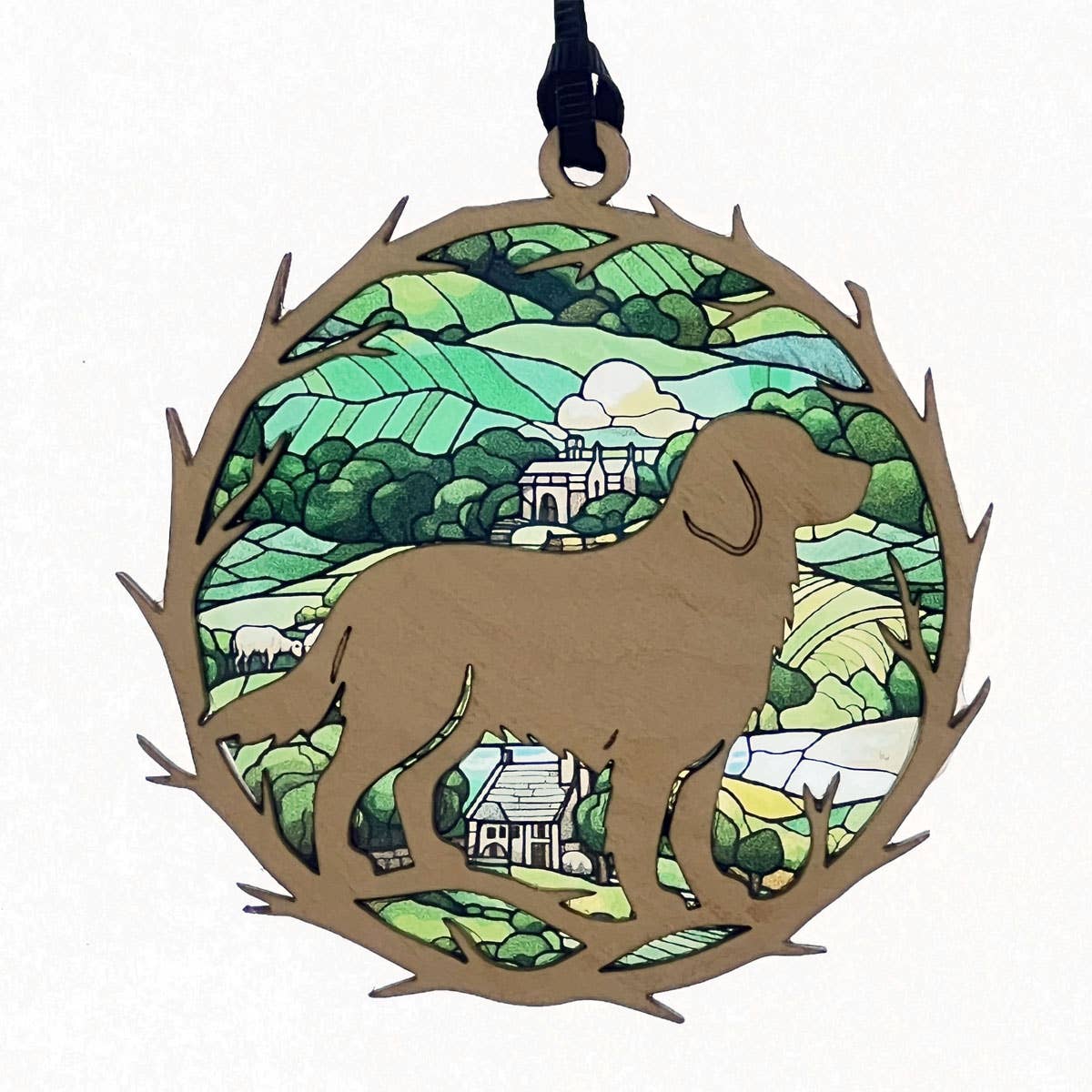 Squirrel Tacos Papercuts - Wholesale Ornament - Golden Retriever Ornament – Dog Lover Holiday Decor2