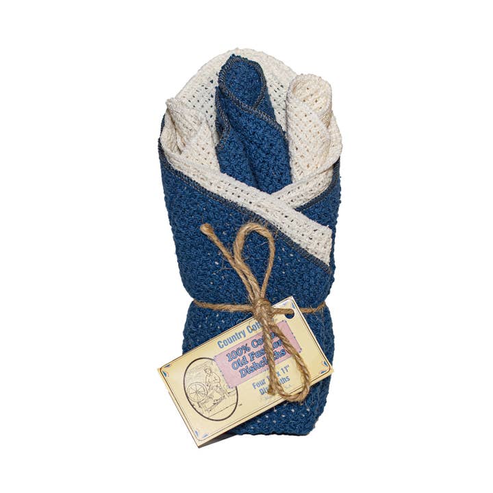 Country Cottons - Wholesale Dishcloth - Cotton Dishcloths - Set of 4