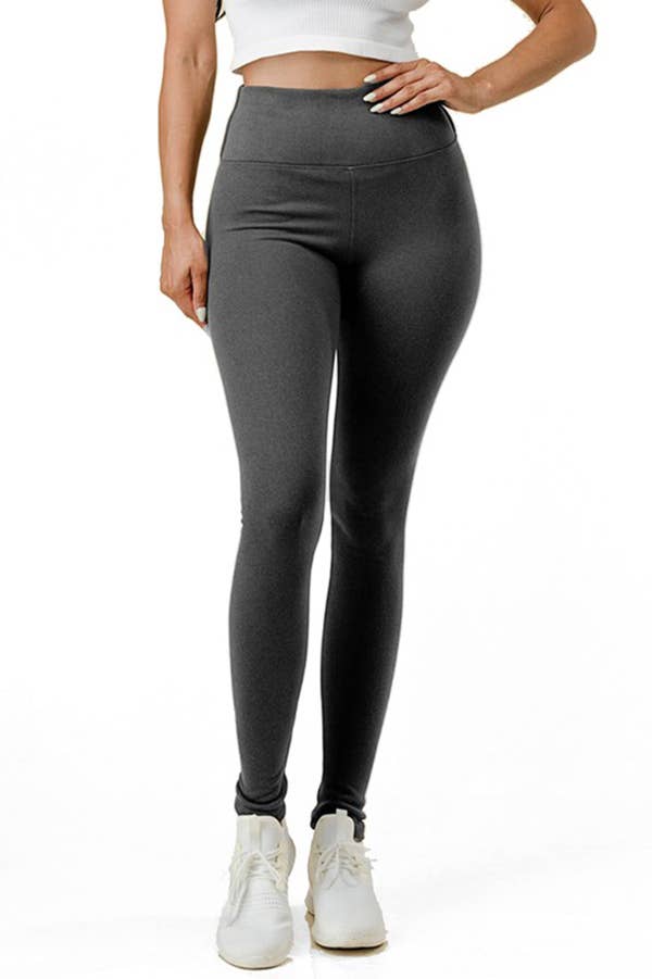 Color 5 - Wholesale Athletic/Lounge Leggings - Women's - Brown winter warm fleece lined HW thermal legging pant3
