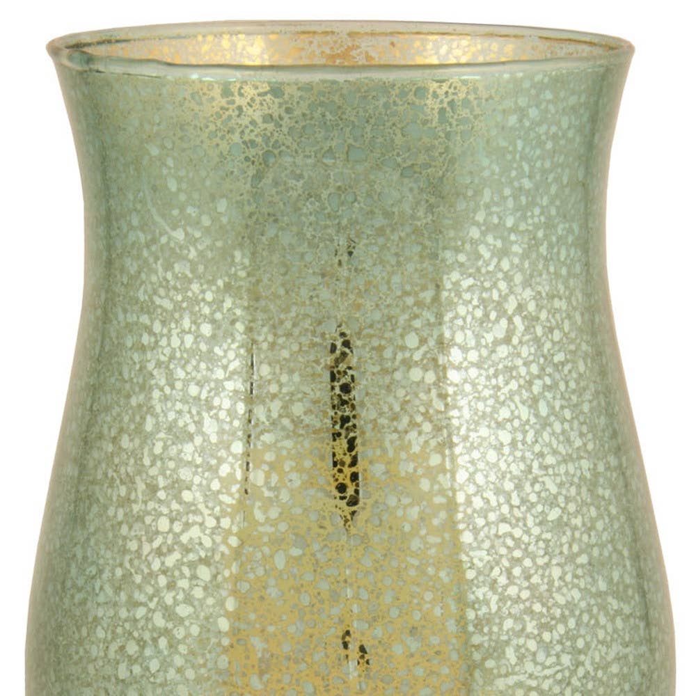 HomeRoots - Wholesale Candle Holder - 14" Green Mercury Glass Centerpiece Hurricane Candle Holder2