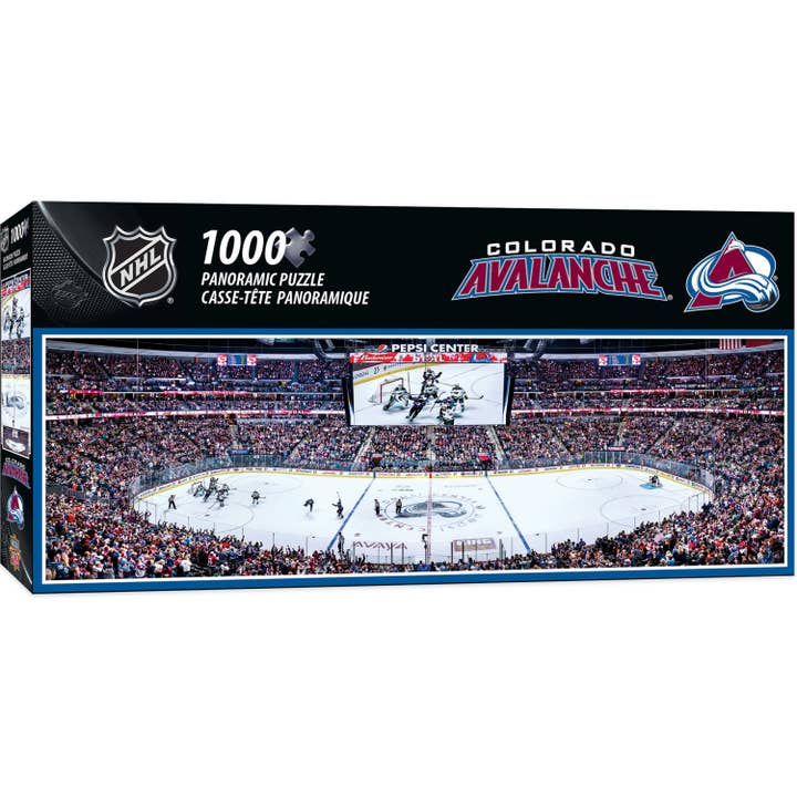 Masterpieces Puzzles - Wholesale Puzzle - Adult - Colorado Avalanche - 1000 Piece Panoramic Puzzle
