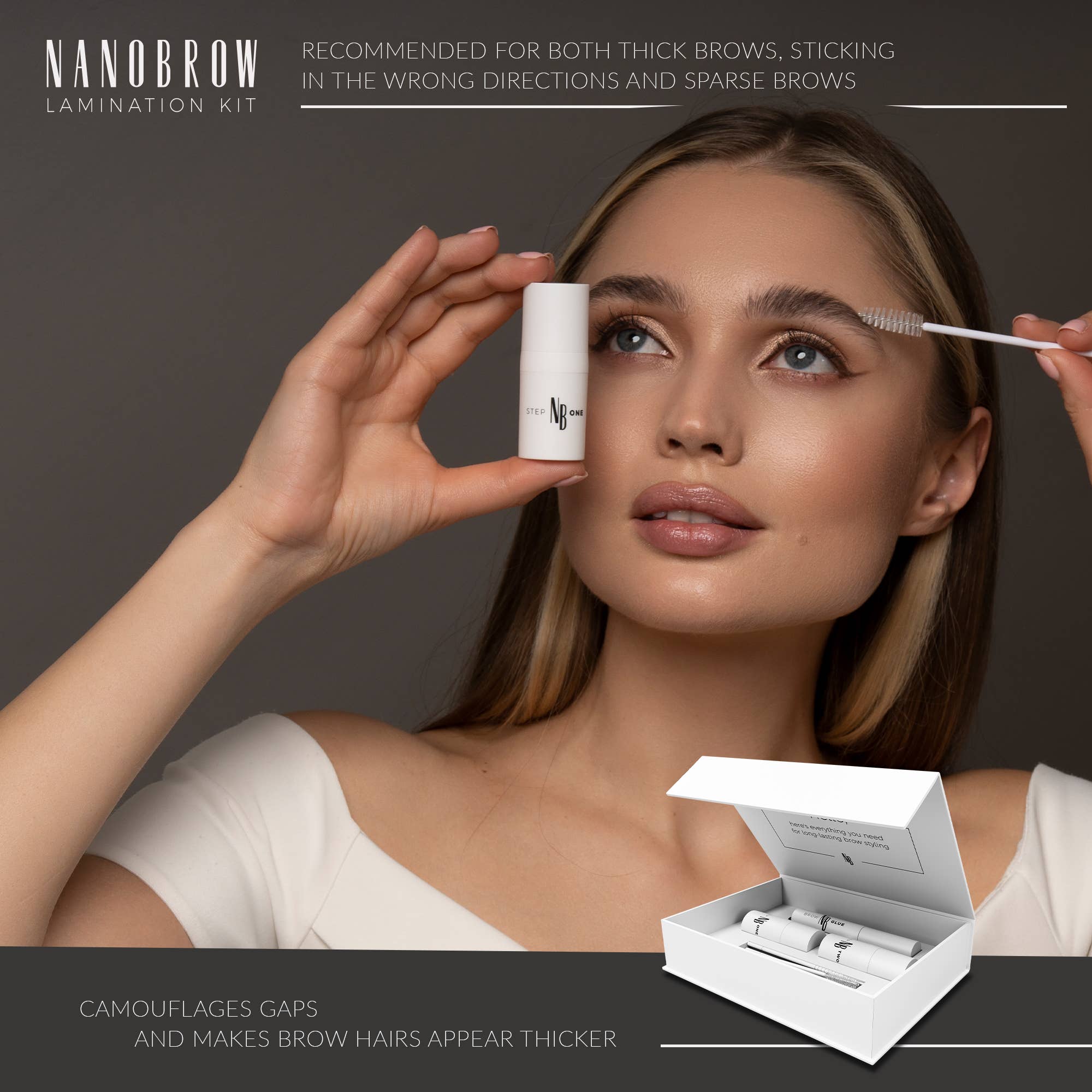 Everett Cosmetics – wholesale Eyebrow set/kit – Nanobrow Lamination Kit - a brow lift and lamination kit;5