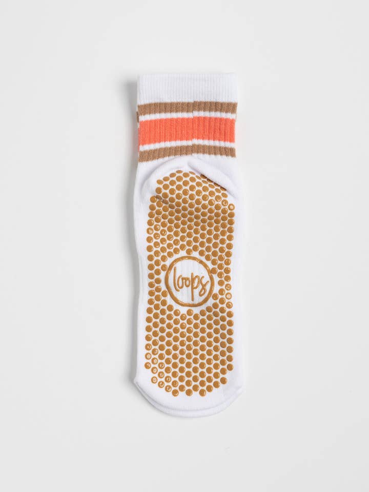 Reformer Loops - Wholesale Socks - Women's - Campus Quarter - Coral4