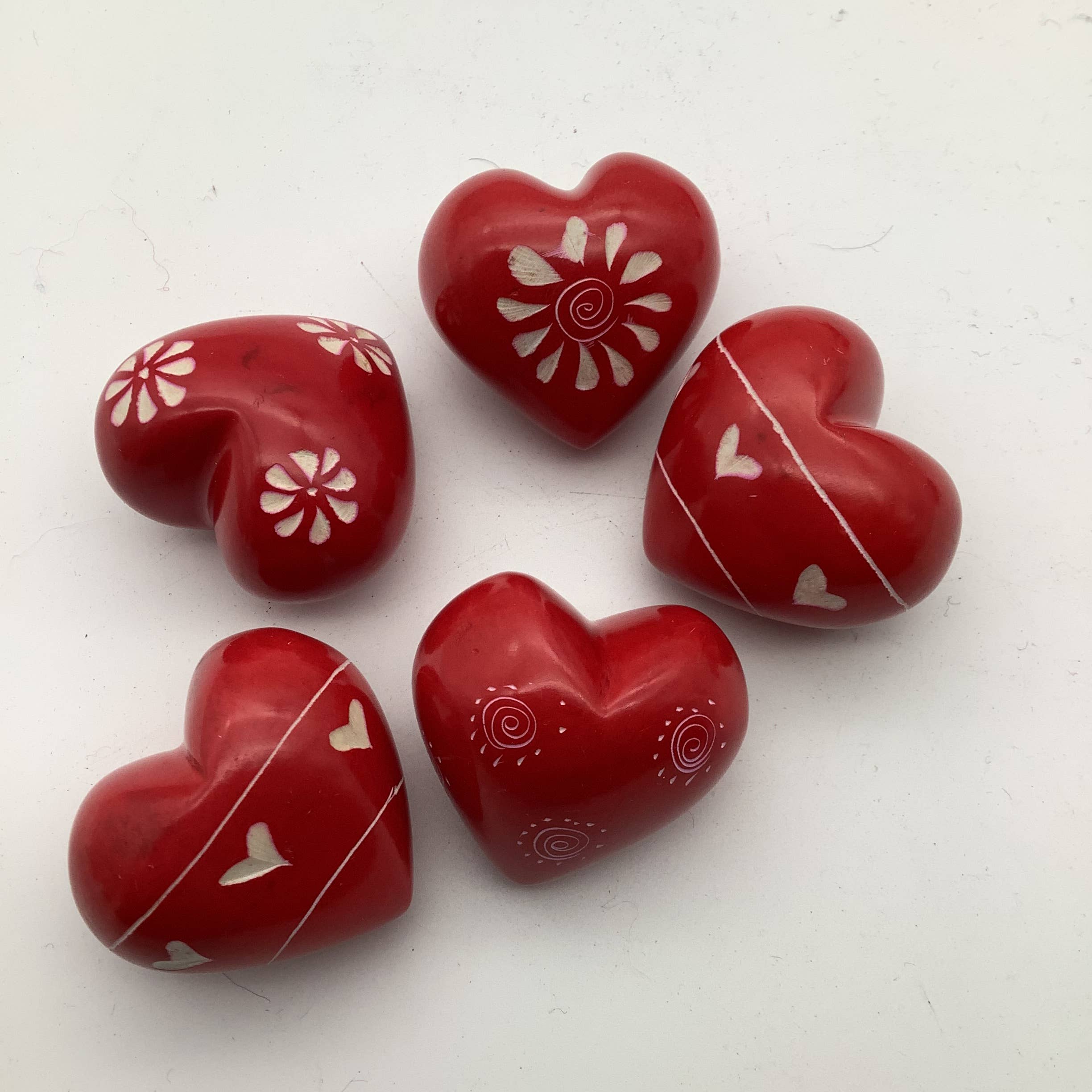 Mondo Trading Company - Wholesale Decorative Tabletop Object - Hearts- Etched- Small-Soapstone2