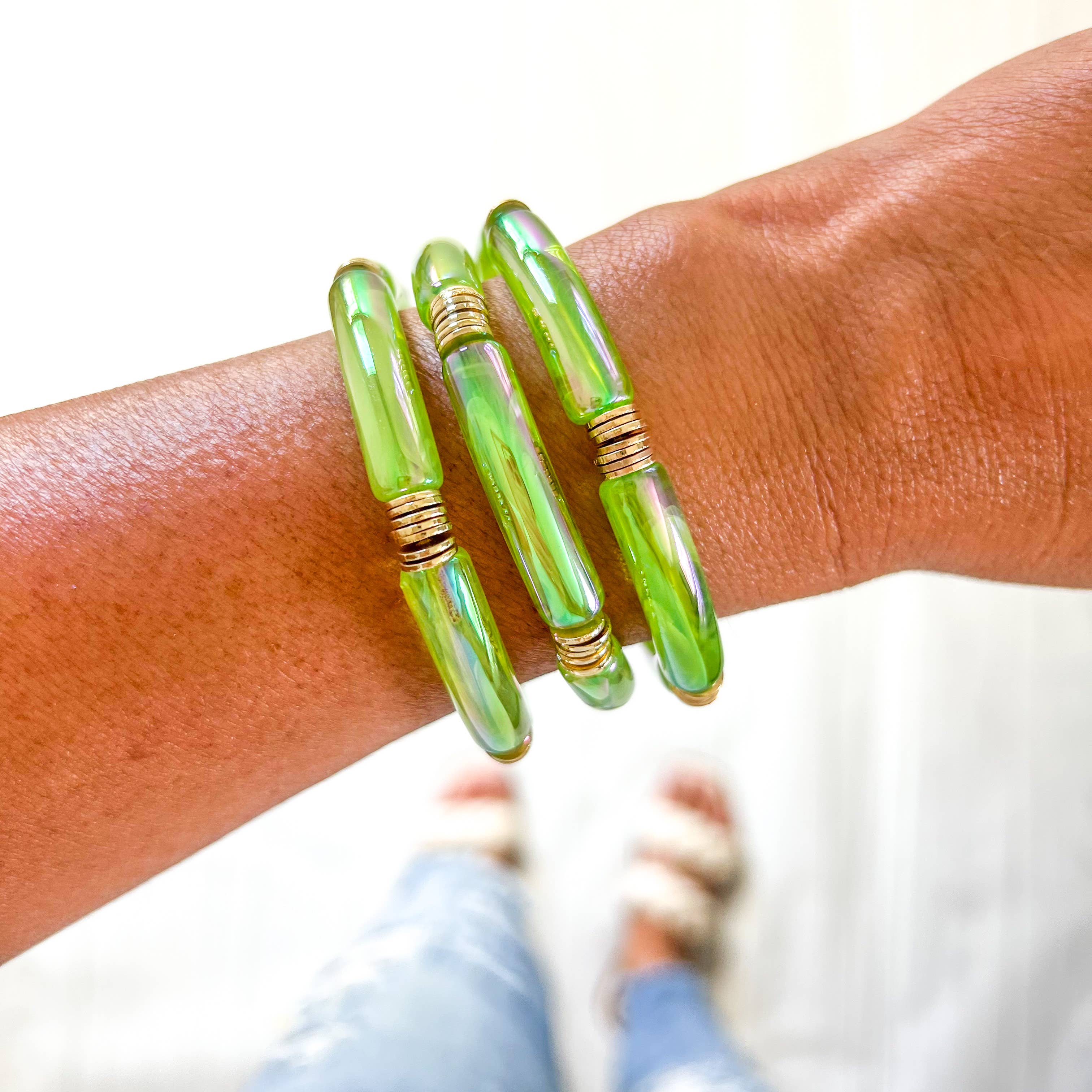 Savvy Bling - Wholesale Beaded Bracelet - Metallic Tube Bracelets108