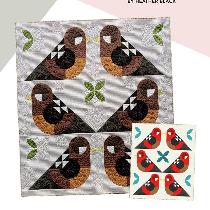 Quiltachusetts - Wholesale Craft Sewing Kit - Folk Birds Quilt Pattern1