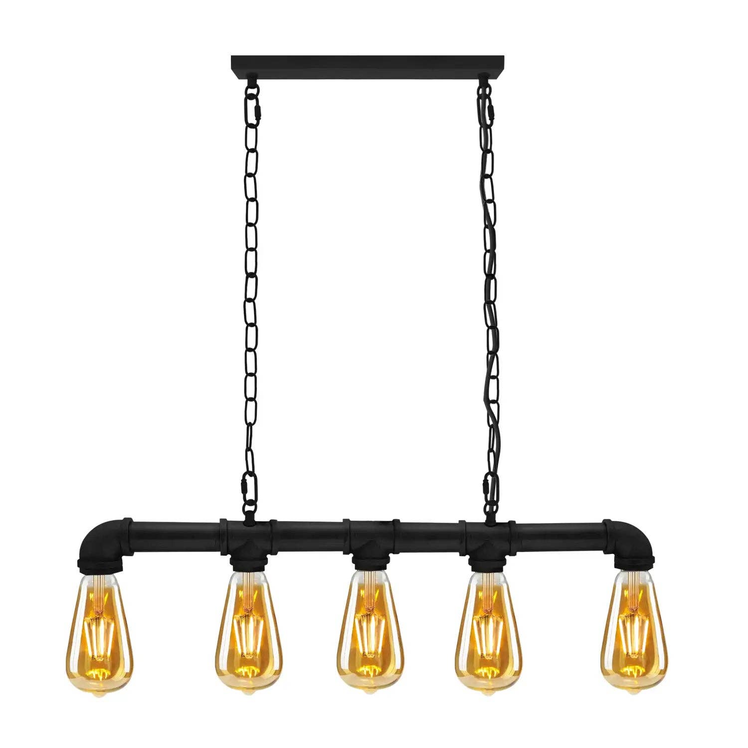 Ledsone - Vendita all'ingrosso Lampadario/lampada a sospensione - Luci da soffitto steampunk a tubi d'acqua industriali vintage ~23680