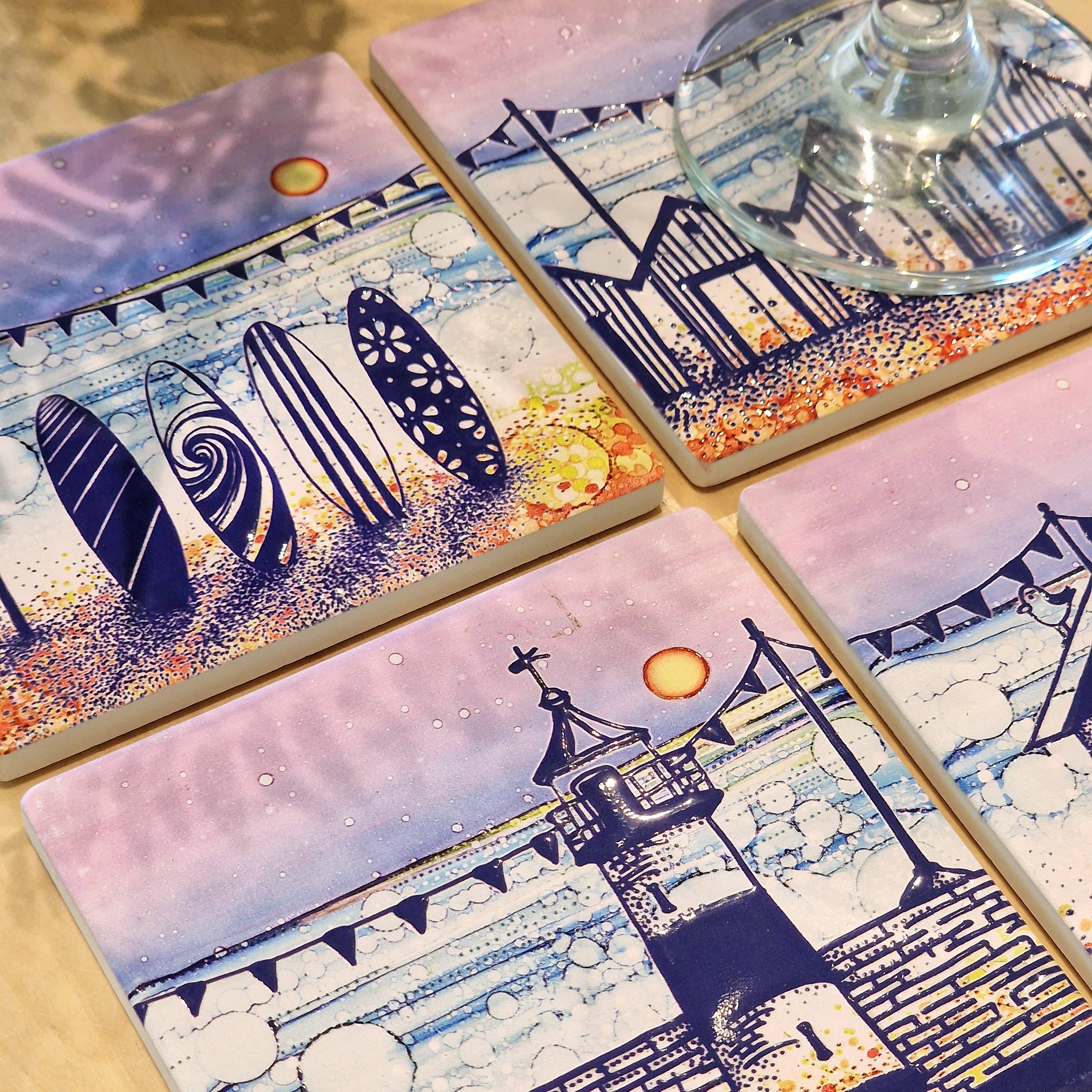 By Jo Crafts – wholesale Coasters – 130-C Lighthouse (CR) Coaster5