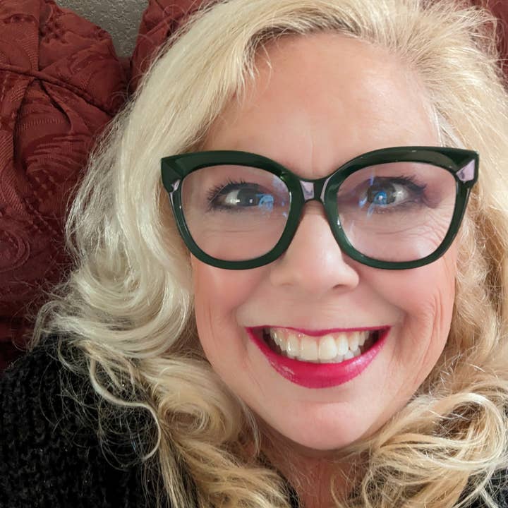 Gay Isber Designs - Wholesale Cuff Bracelet - Emerald Green Clear Confetti 2.5 inch wide Clear Resin Cuff Bracelet Vintage Swarovski Faceted Stones Handmade Sustainable USA Sugar Gay Isber9