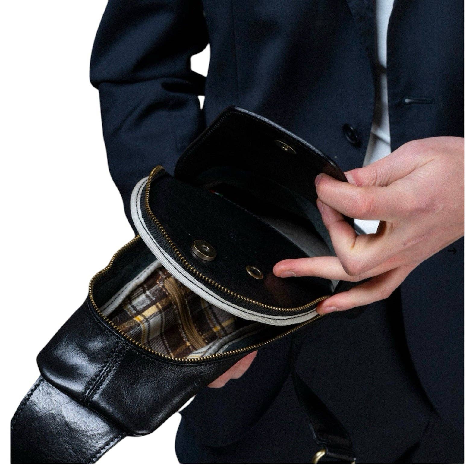 MODARNO - Wholesale Messenger Bag - Men's - Modarno Men's Genuine Leather Bag Marsupio One-Shoulder Jump7