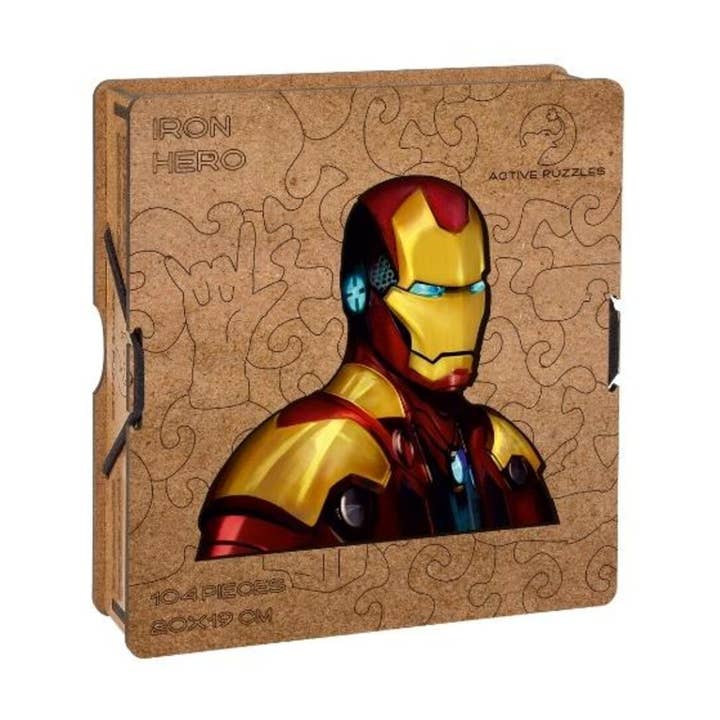 Ironman træ puslespil for engroshandel hos ACTIVE PUZZLES