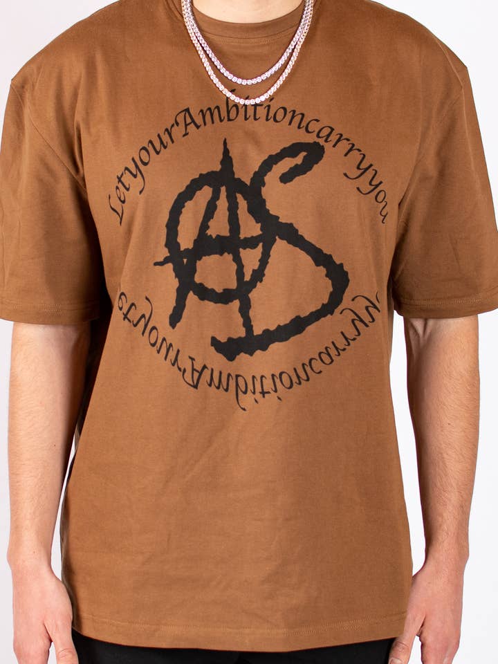 Thee „Laat je ambitie je dragen” bruin voor wholesale door Alexander Studios