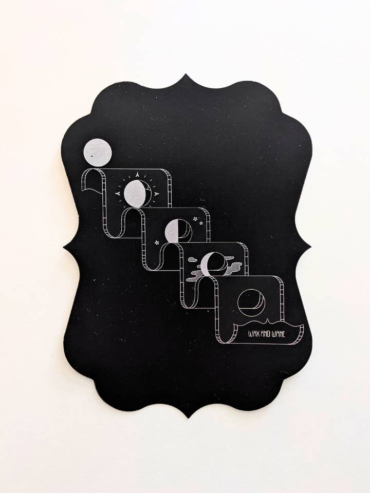 Wax and Wane Foil Print (Limited Edition) for wholesale by Doodle Me Alive