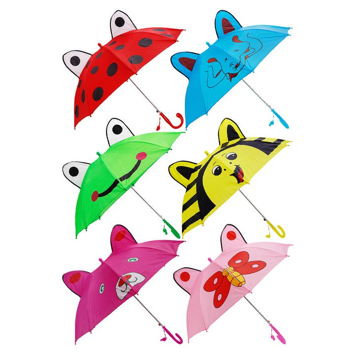Cap Zone – wholesale Umbrella – kids – Kids Pointy Ear Animal Pals Umbrella