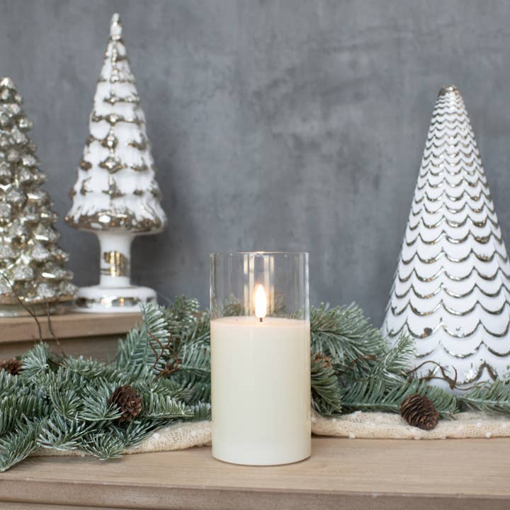 Ragon House - Wholesale Flameless Candle - 6" GLASS 3D FLAME CANDLE