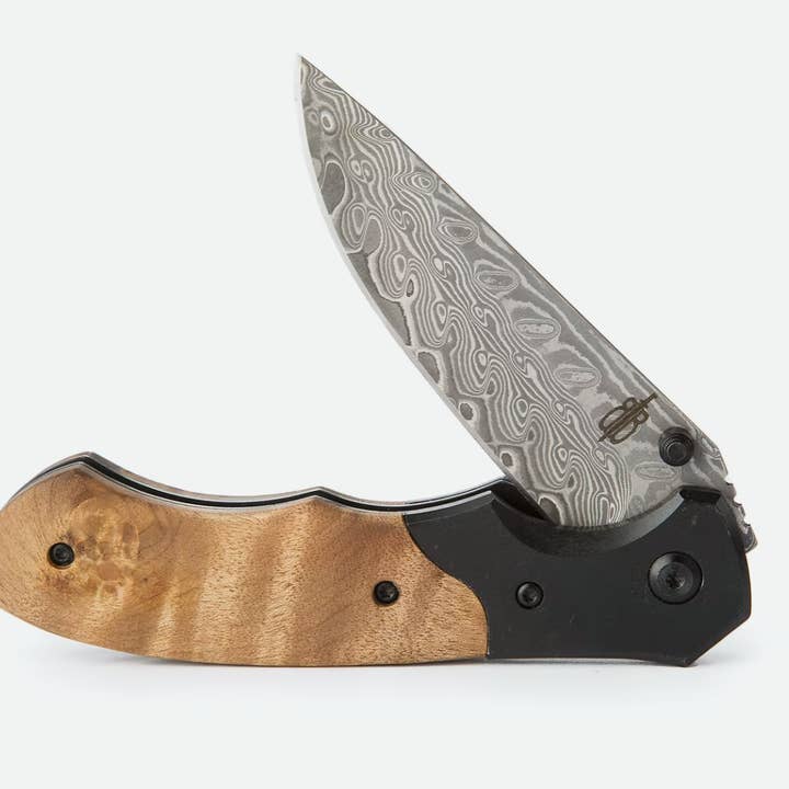 Brugerdefineret håndlavet Damaskus lommekniv for engroshandel hos BnB Knives