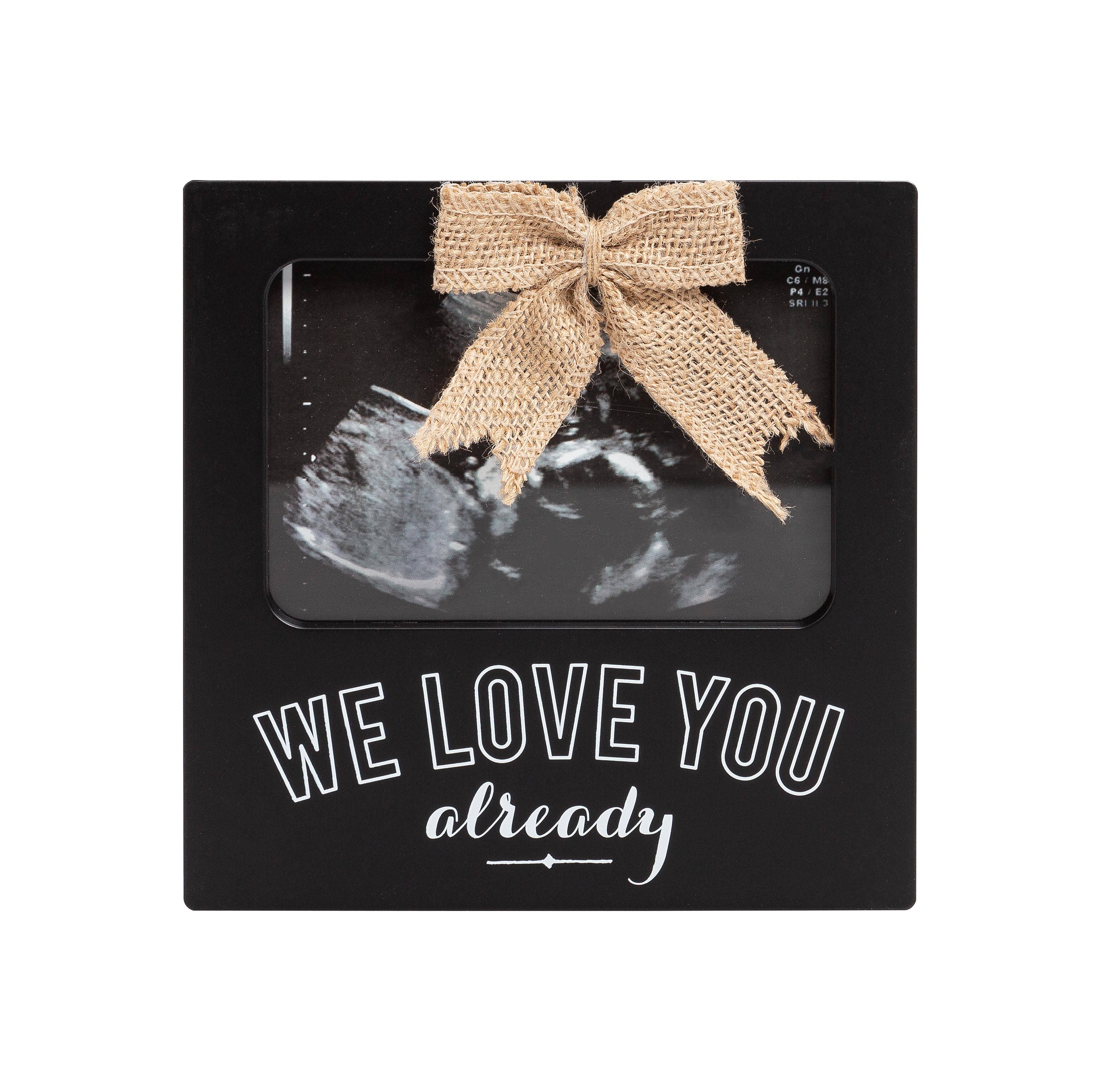 Kate & Milo - Wholesale Picture Frame - Kids & Baby - We Love You Already Sonogram Frame, Black