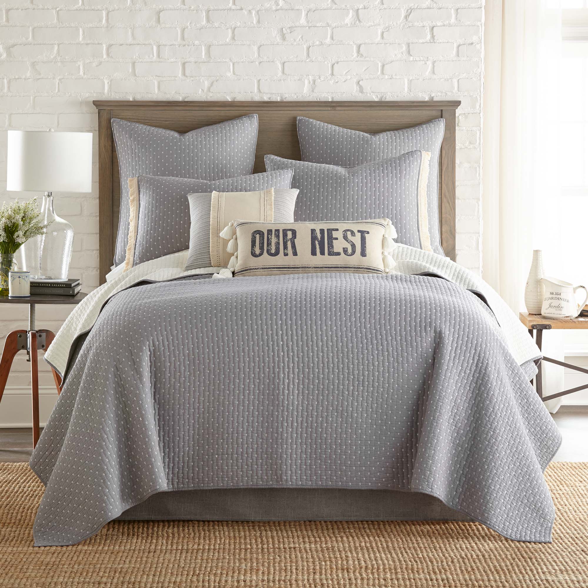 Levtex Home - Vente Parure de lit - Ensemble de couette en point de croix64