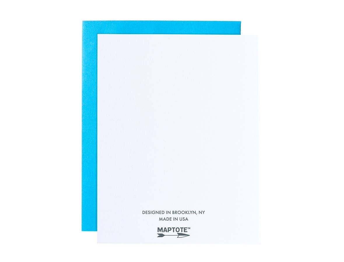 Maptote - Wholesale Everyday Greeting Card - Chicago Font Greeting Card — Souvenir, USA Made1