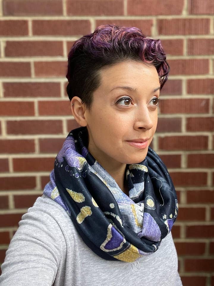 Cosmic Ocean Infinity Scarf for wholesale by ROKITA
