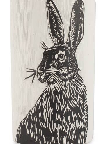 Vase mit Hase 24/ø12 cm VE 6 für den Großhandel von Baden Collection