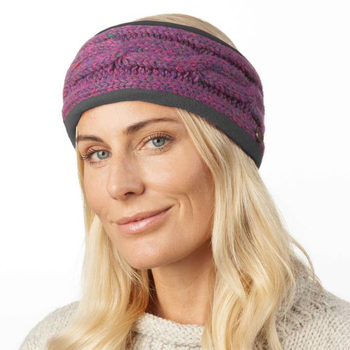 Cable Headband - Pure Wool - Knitted - Fair Trade for wholesale by Black Yak Ltd