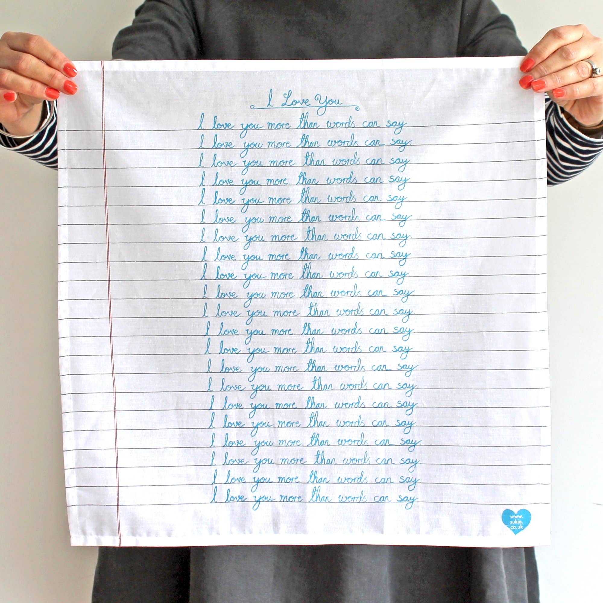 Sukie - Wholesale Handkerchief - Unisex - I Love You Handkerchief Pocket Square Bandana1