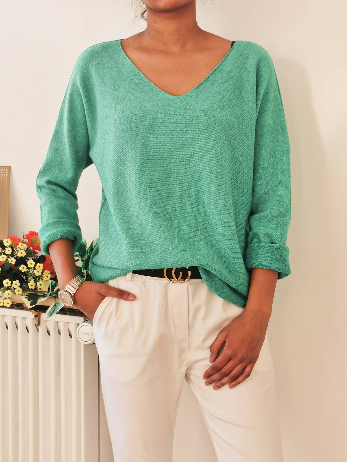 ZAFA PARIS - Wholesale Knit Sweater - Women's - 16FZ0H811-High quality seamless mesh sweater.23