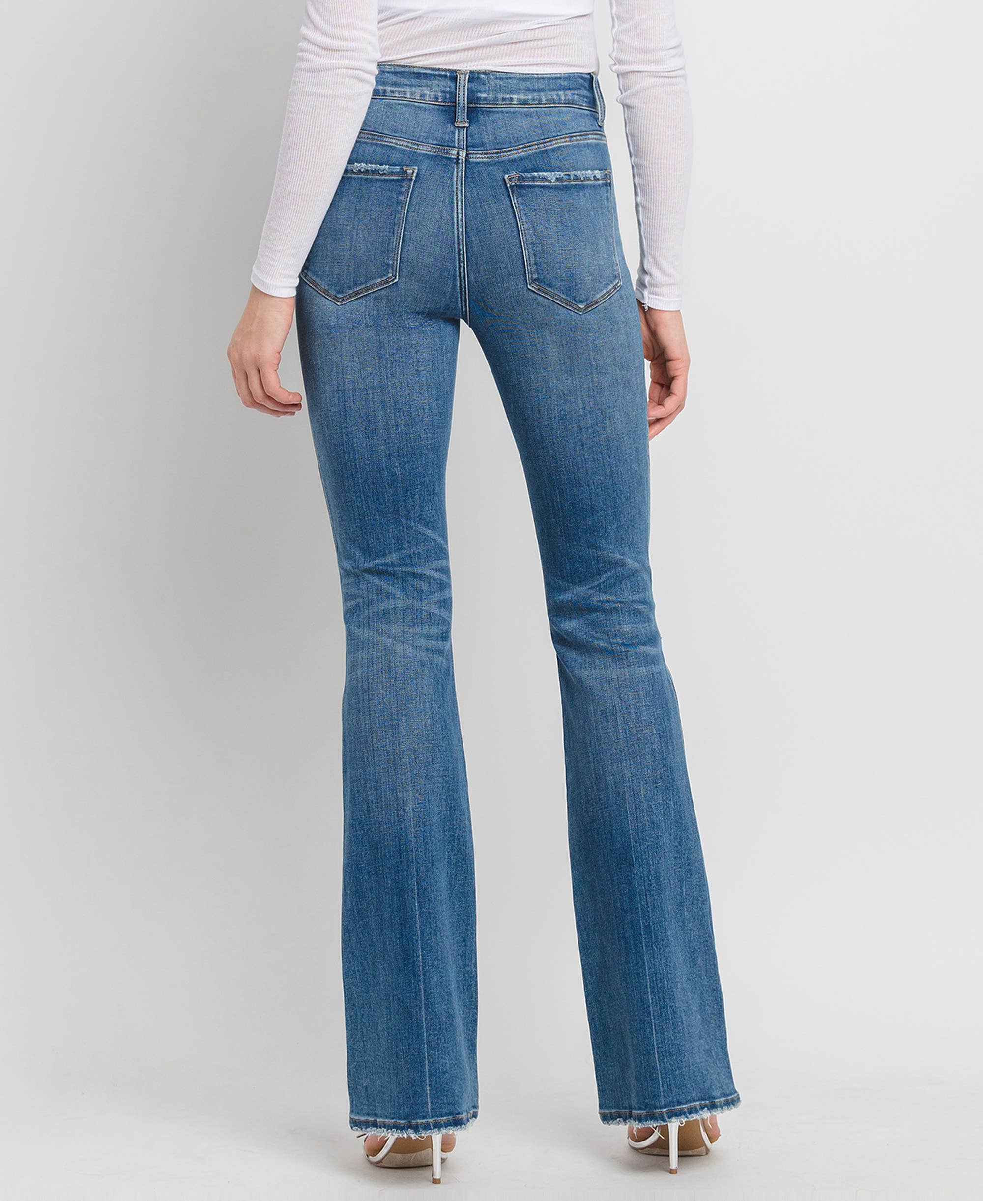ERR FREE HIGH RISE FULL LENGTH BOOTCUT JEANS F5099 for wholesale on Faire1