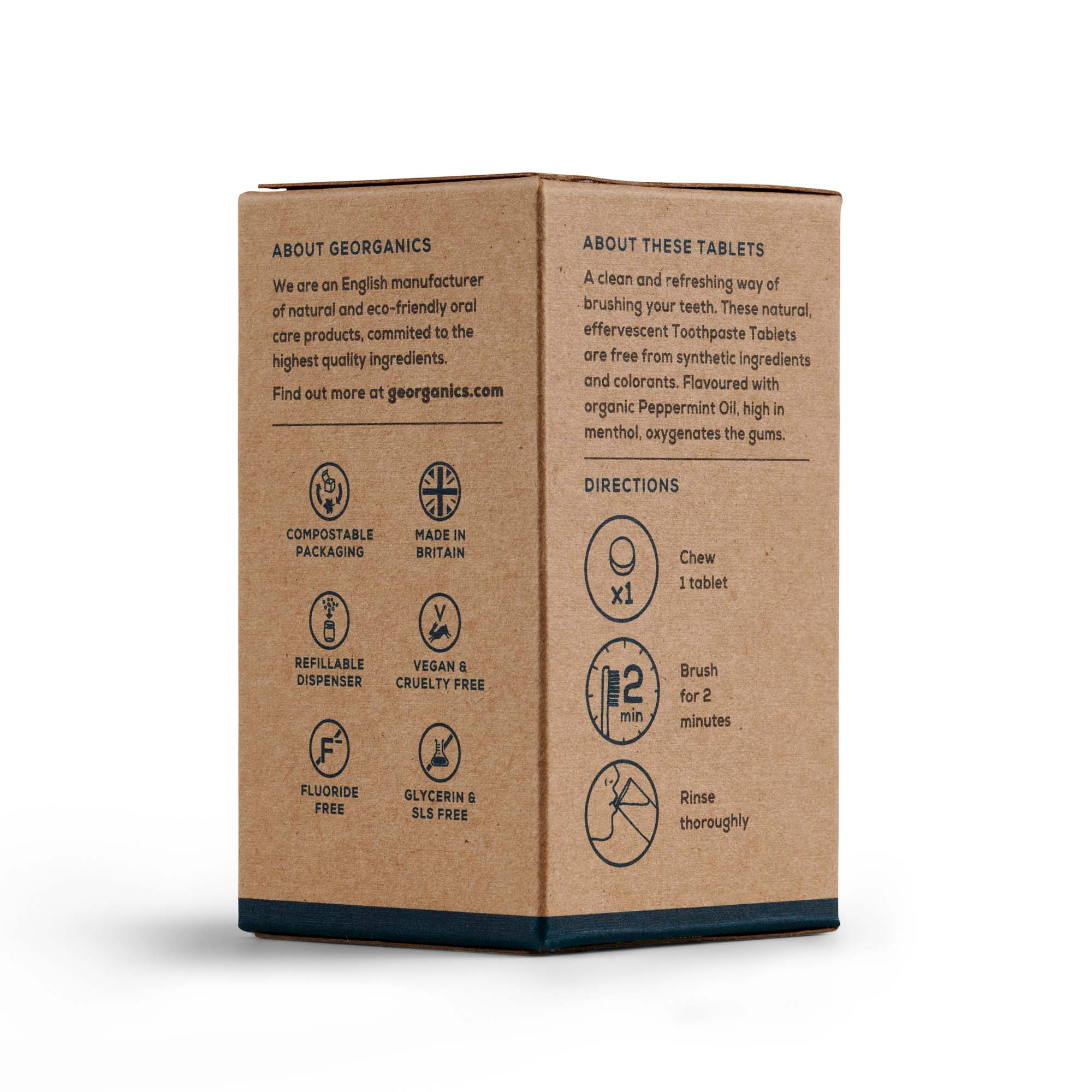 Georganics - Wholesale Toothpaste - Mineral Toothtablets - Peppermint1