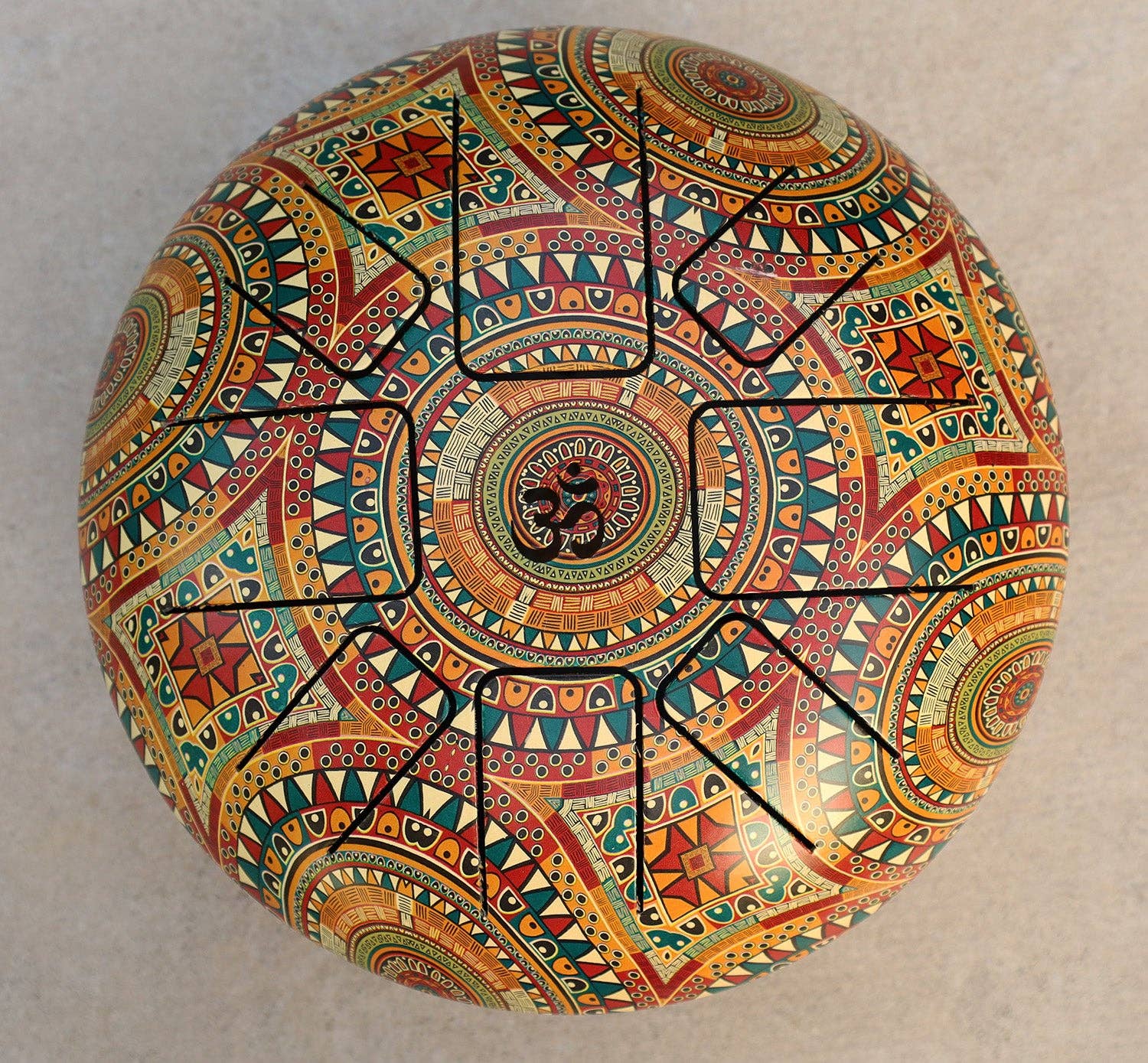 Lungta Imports - Wholesale Music Accessory - Steel Tongue Drum 8 Notes 10 Inches Tank Drum, Handpan Drum, Chakra Drum, Percussion with Mallets and Travel Bag8