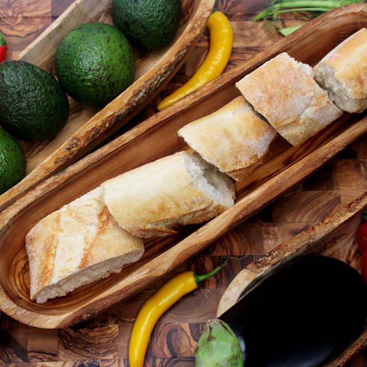 DAGDEG - Wholesale Decorative Plate/Dish/Bowl - Rustic fruit and bread bowl made of olive wood1