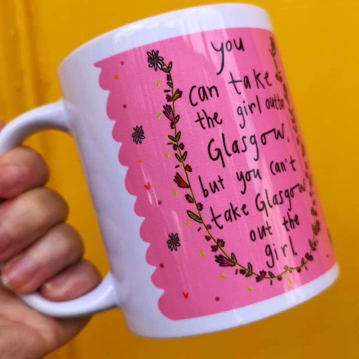 Claire Barclay Draws – Engroshandel Kaffekrus – Du kan tage Girl Outta Glasgow Mug1