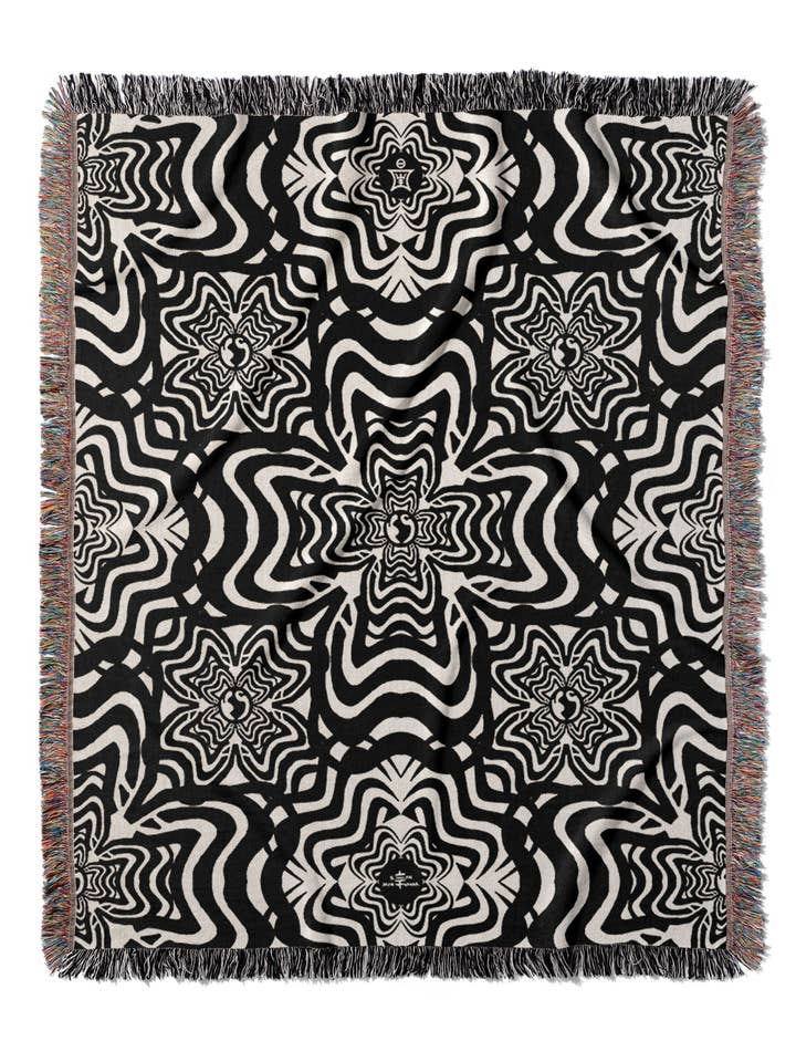 AEON - Abstract Jacquard Woven Blanket for wholesale by Sean Martorana