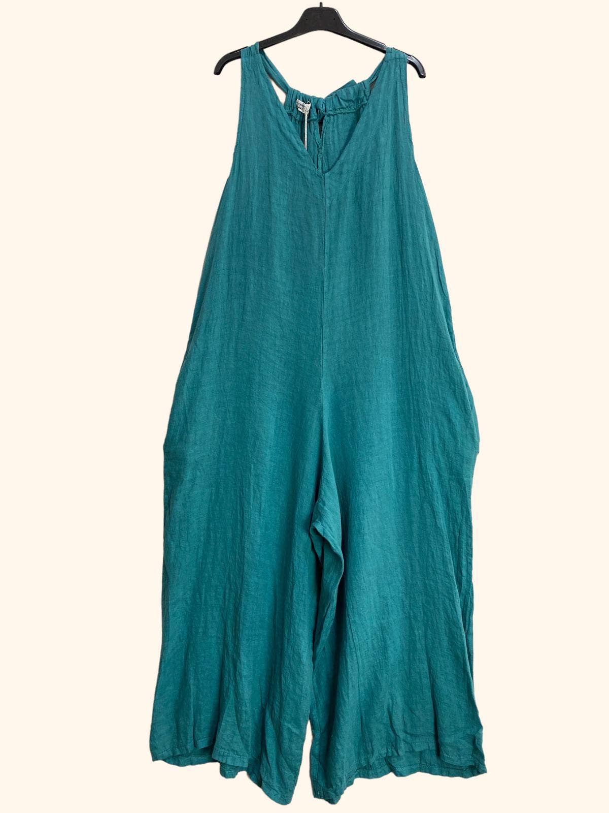 la maison des fibres naturelles – wholesale Jumpsuit – Women's – Sleeveless jumpsuit in 100% linen 620142