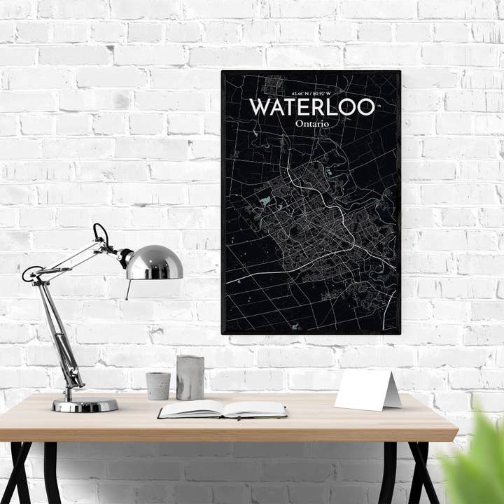 OurPoster.com - Wholesale Poster - Waterloo City Map Poster211