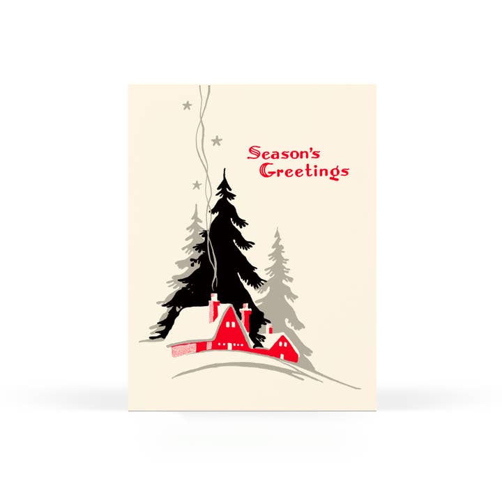 Season's Greetings Cabin for wholesale by Sweet Bippy Press
