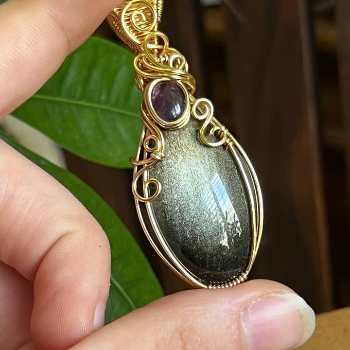 Sunday's Jewels - Wholesale Individual Charm/Pendant - Stone Doublet Framed Pendant - Wire and Gemstone Jewelry2