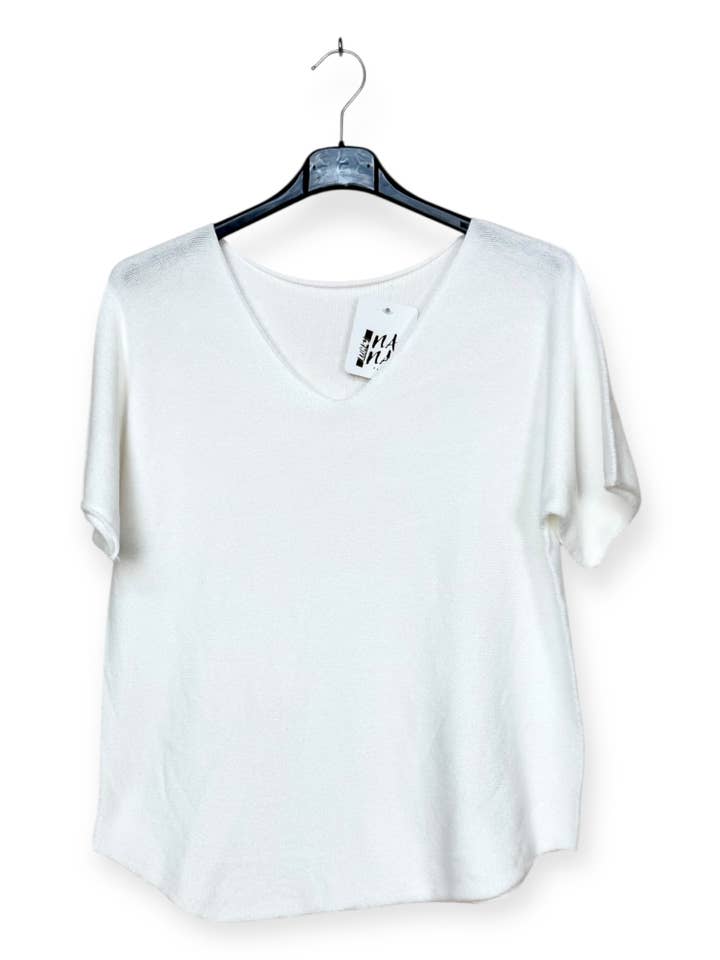 Lucky Nana - Wholesale Knit Top - Women's - AH 2203 - Soft Short-Sleeve Top6