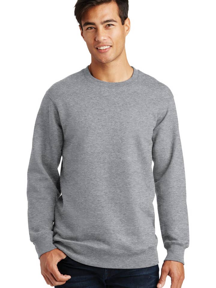 Ink Tees Custom T-Shirt Personalized Print, Premium Quality, Fast Turnaround, Multiple Colors Port & Co‚Ñ¢ Fan Favorite Fleece Crewneck Sweatshirt. PC850 for wholesale by Ink Tees Custom Tshirts