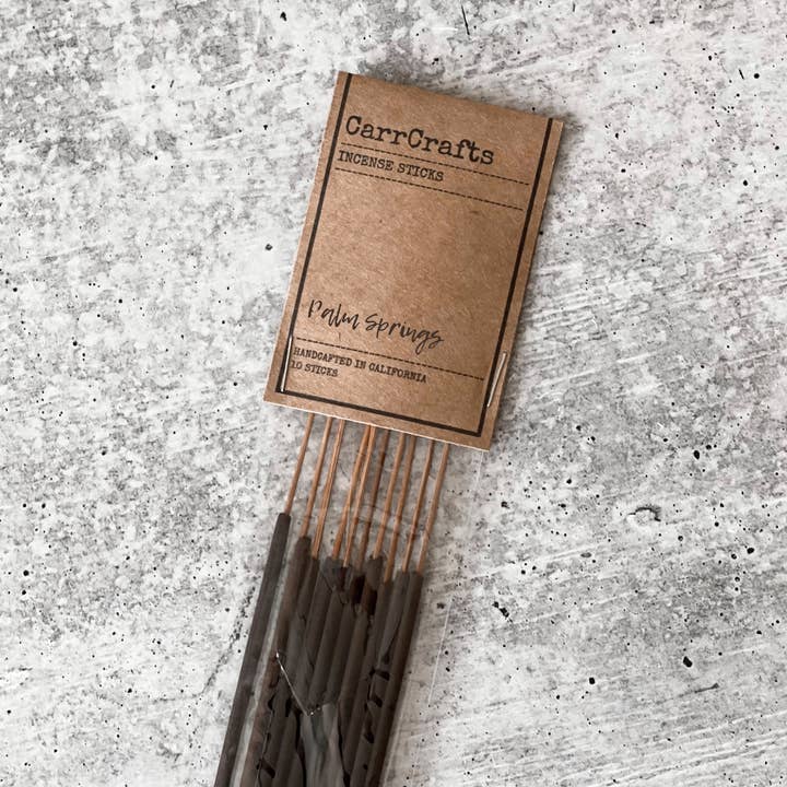 Palm Springs Incense Sticks for wholesale by CarrCrafts Home and Body